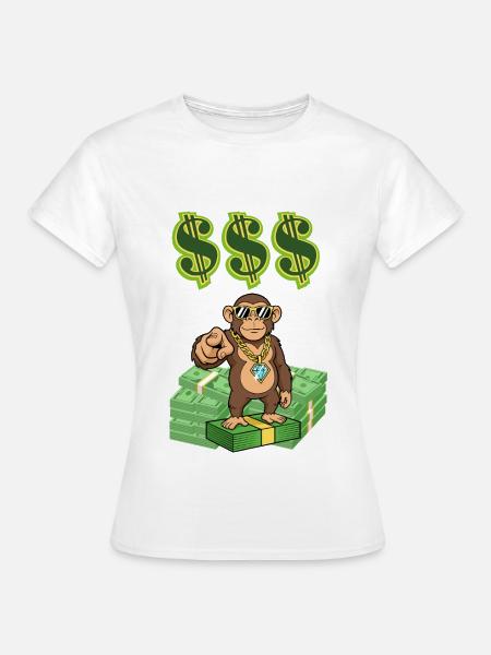 Reicher Affe - Frauen T-Shirt - Weiß