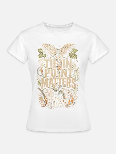 Baumpfleger Baumpflege Tie In Point Matters - Frauen T-Shirt - Weiß