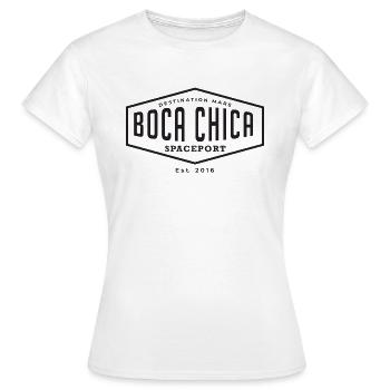 Boca Chica Spaceport Destination Mars en noir - T-shirt Femme - blanc - Devant - AI Model Female 172 dark (172cm)