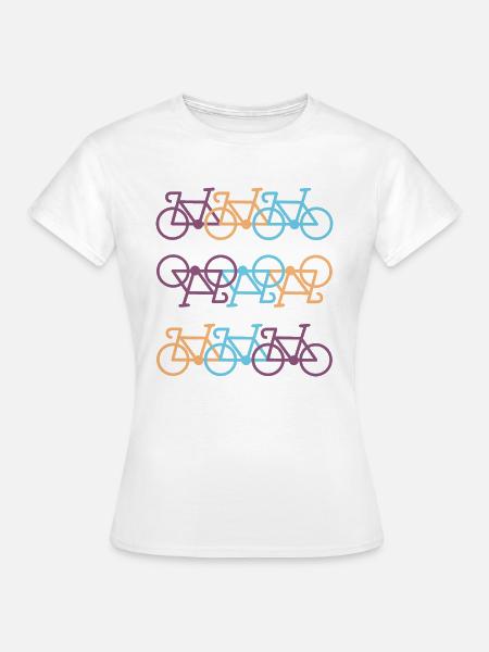 Fahrrad - Frauen T-Shirt - Weiß