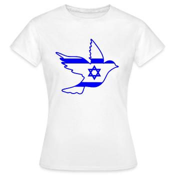 Israël - T-shirt Femme - blanc - Devant - AI Model Female 172 dark (172cm)