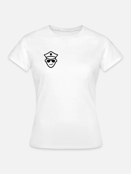 Police supporter - Frauen T-Shirt - Weiß