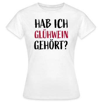 Ai-je entendu du vin chaud? - T-shirt Femme - blanc - Devant - AI Model Female 172 dark (172cm)
