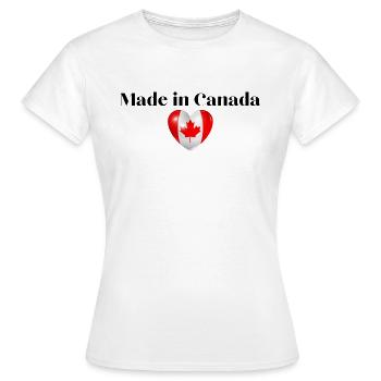 Canada Canada Cadeau - T-shirt Femme - blanc - Devant - AI Model Female 172 dark (172cm)
