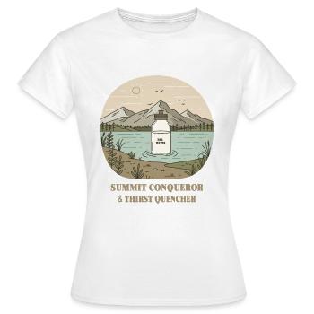 Summit hikers & thirst quenchers - Women's T-Shirt - white - Front - AI Model Female 172 dark (172cm)