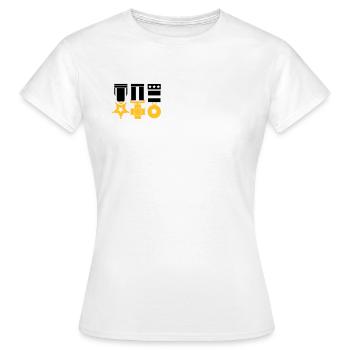 médailles - T-shirt Femme - blanc - Devant - AI Model Female 172 dark (172cm)