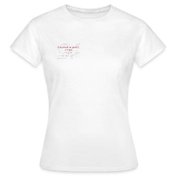 Geburstagsgeschenk für Mathe Fans - Frauen T-Shirt - Weiß - Vorne - AI Model Female 172 dark (172cm)