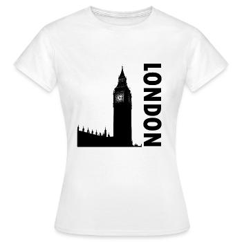 Big Ben London - Women's T-Shirt - white - Front - AI Model Female 172 dark (172cm)