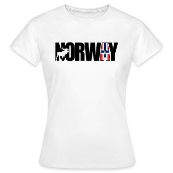 Norway - Women's T-Shirt - white - Front - AI Model Female 172 dark (172cm)