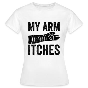 Gebrochener Arm - Frauen T-Shirt - Weiß - Vorne - AI Model Female 172 dark (172cm)