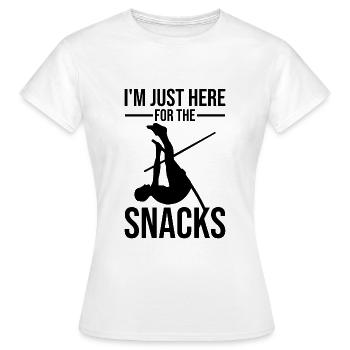 Saut à la perche amusant Saut à la perche - T-shirt Femme - blanc - Devant - AI Model Female 172 dark (172cm)
