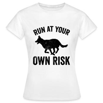 Policier Chien policier - T-shirt Femme - blanc - Devant - AI Model Female 172 dark (172cm)