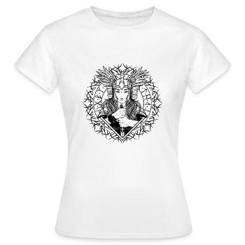 Walküre Wikinger Walhalla Nordische Mythologie - Frauen T-Shirt - Weiß - Vorne - AI Model Female 172 dark (172cm)