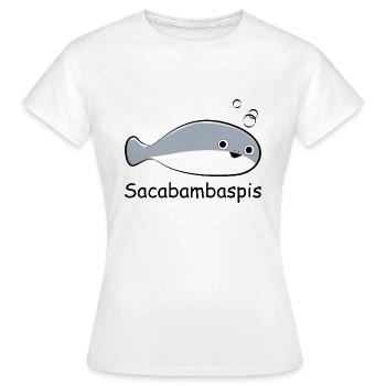 Fish Meme - Women's T-Shirt - white - Front - AI Model Female 172 dark (172cm)