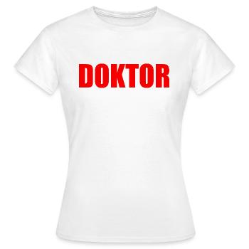 Médecin - T-shirt Femme - blanc - Devant - AI Model Female 172 dark (172cm)