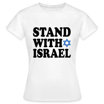 Stand with israel - Women's T-Shirt - white - Front - AI Model Female 172 dark (172cm)