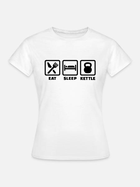 Kettlebell - Frauen T-Shirt - Weiß