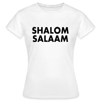 Shalom salaam - T-shirt Femme - blanc - Devant - AI Model Female 172 dark (172cm)