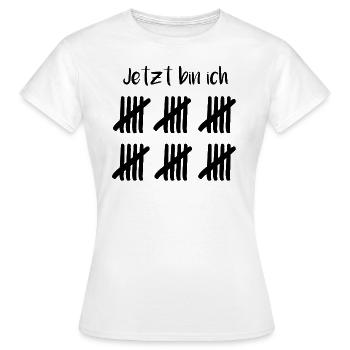 T-shirt d’anniversaire 30 - Cadeau des années 30 - T-shirt Femme - blanc - Devant - AI Model Female 172 dark (172cm)