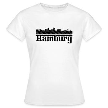 Hambourg - T-shirt Femme - blanc - Devant - AI Model Female 172 dark (172cm)