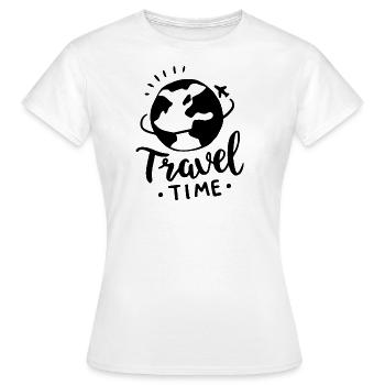 Voyage de voyage - T-shirt Femme - blanc - Devant - AI Model Female 172 dark (172cm)
