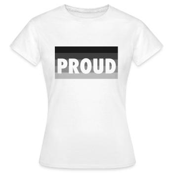 proud straight hetero pride flag flagge love - Frauen T-Shirt - Weiß - Vorne - AI Model Female 172 dark (172cm)