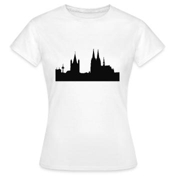 COLOGNE / COLLECTION COLOGNE - T-shirt Femme - blanc - Devant - AI Model Female 172 dark (172cm)