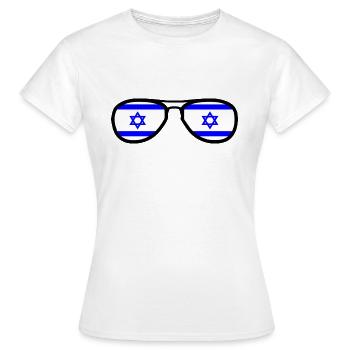 Israel - T-shirt Femme - blanc - Devant - AI Model Female 172 dark (172cm)