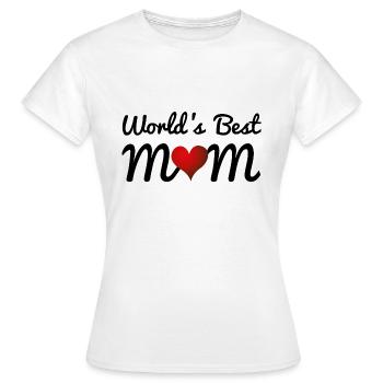 Die beste Mutter der Welt - Frauen T-Shirt - Weiß - Vorne - AI Model Female 172 dark (172cm)
