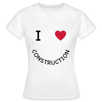 Chantier - T-shirt Femme - blanc - Devant - AI Model Female 172 dark (172cm)