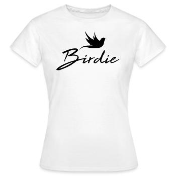 Birdie black - Women's T-Shirt - white - Front - AI Model Female 172 dark (172cm)