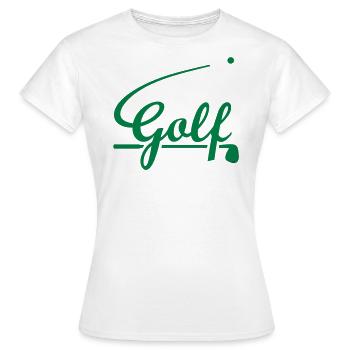 Golf Logo * Golfschläger golfer golfschläger - Frauen T-Shirt - Weiß - Vorne - AI Model Female 172 dark (172cm)