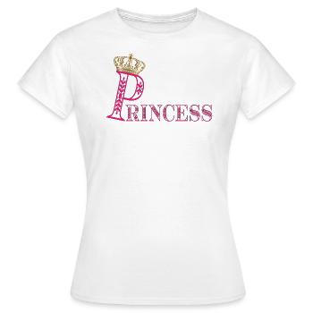 Princesse Princesse Couronne - Costume de Princesse - T-shirt Femme - blanc - Devant - AI Model Female 172 dark (172cm)