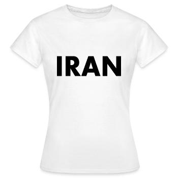 Iran - T-shirt Femme - blanc - Devant - AI Model Female 172 dark (172cm)