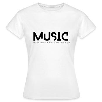 Soundtrack Of Harmony | Music Inspired T-shirt - Women's T-Shirt - white - Front - AI Model Female 172 dark (172cm)