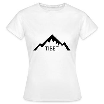 Tibet - T-shirt Femme - blanc - Devant - AI Model Female 172 dark (172cm)