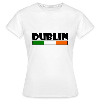 Dublin - Frauen T-Shirt - Weiß - Vorne - AI Model Female 172 dark (172cm)