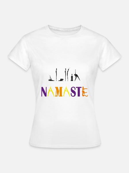 NAMASTE - Frauen T-Shirt - Weiß