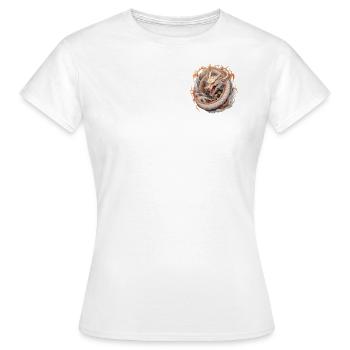 Célébration du Nouvel An chinois de Dragon’s Fortune - T-shirt Femme - blanc - Devant - AI Model Female 172 dark (172cm)