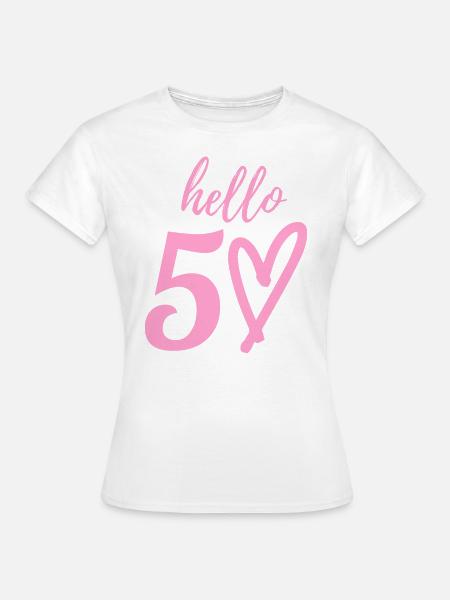 Hallo 50. 50. Geburtstag - Frauen T-Shirt - Weiß