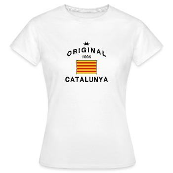 Katalonien original katalanisch - Frauen T-Shirt - Weiß - Vorne - AI Model Female 172 dark (172cm)