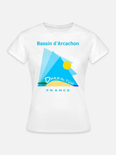 Düne du Pilat, Frankreich - Frauen T-Shirt - Weiß