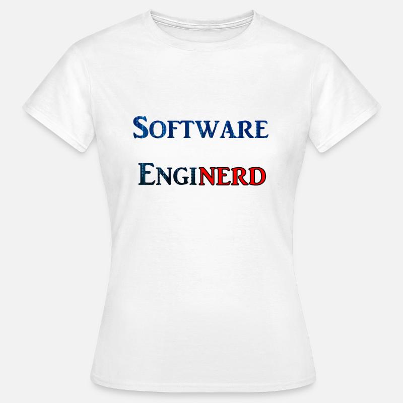Software Enginerd - Women's T-Shirt - white
