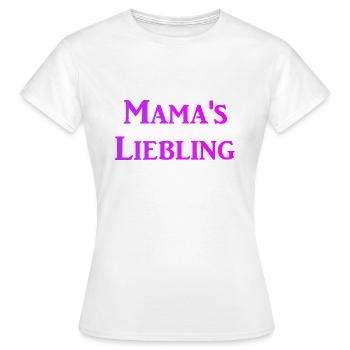 Mom's favorite - Women's T-Shirt - white - Front - AI Model Female 172 dark (172cm)
