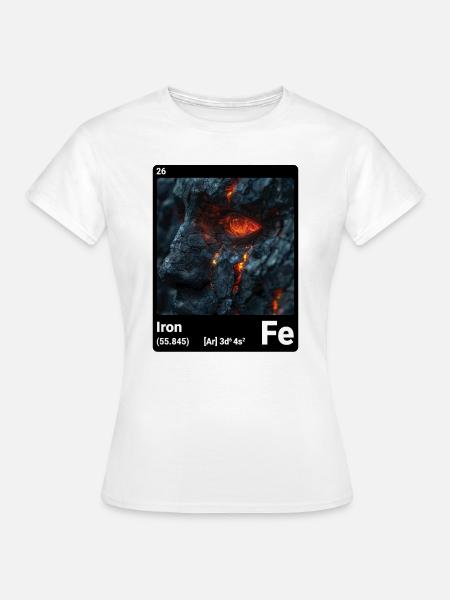 AI am Iron (bk) - Frauen T-Shirt - Weiß