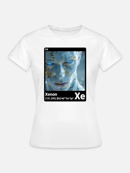 AI am Xenon (bk) - Frauen T-Shirt - Weiß