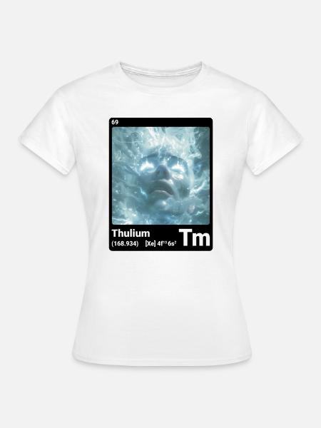 AI am Thulium (bk) - Frauen T-Shirt - Weiß