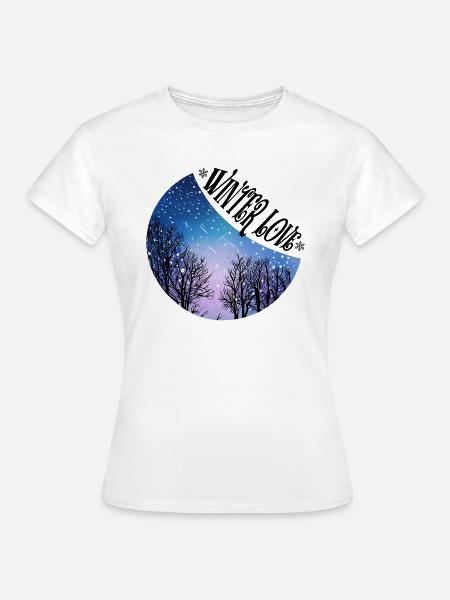Winter Love - Frauen T-Shirt - Weiß