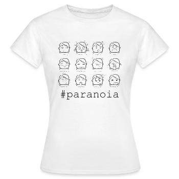 Paranoia (integrierte Version) - Frauen T-Shirt - Weiß - Vorne - AI Model Female 172 dark (172cm)