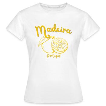 Madeira - Funchal - Portugal - Urlaub - Reise - Frauen T-Shirt - Weiß - Vorne - AI Model Female 172 dark (172cm)